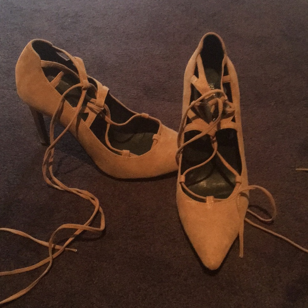 Jeffrey Campbell lace up heel